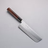 Seisuke Acier Blanc Kasumitogi Nakiri  180mm Bois de rose Manipuler