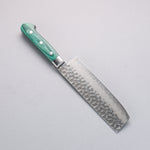 Sakai Takayuki VG10 17 Couche de Damas Nakiri  170mm Bois de pakka vert Manipuler - japanny-FR