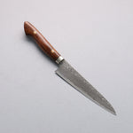 Shigeki Tanaka (Pas de gravure) SG2 Damas Petite-utilité 150mm Manipuler Ironwood - japanny-FR