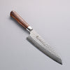 Sakai Takayuki VG10 33-Couches Damas Santoku 180mm Désert Ironwood(Modèle Sugihara ) Manipuler - japanny-FR