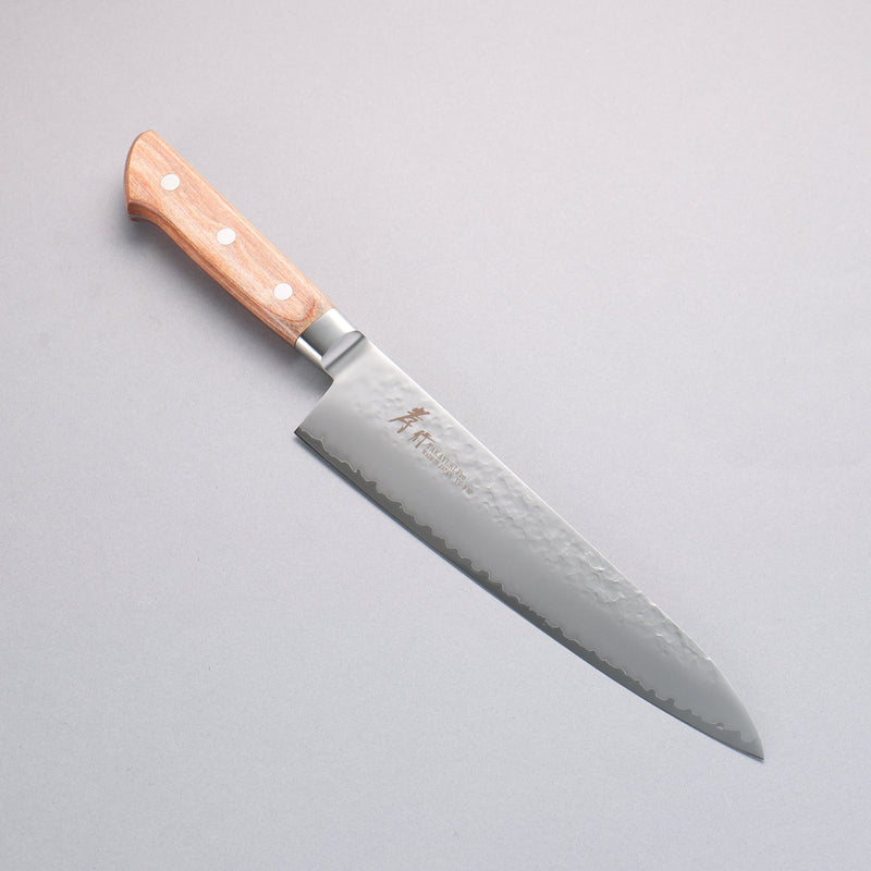 Sakai Takayuki VG5 Martelé Gyuto 210mm Bois de Pakka marron Manipuler - japanny-FR