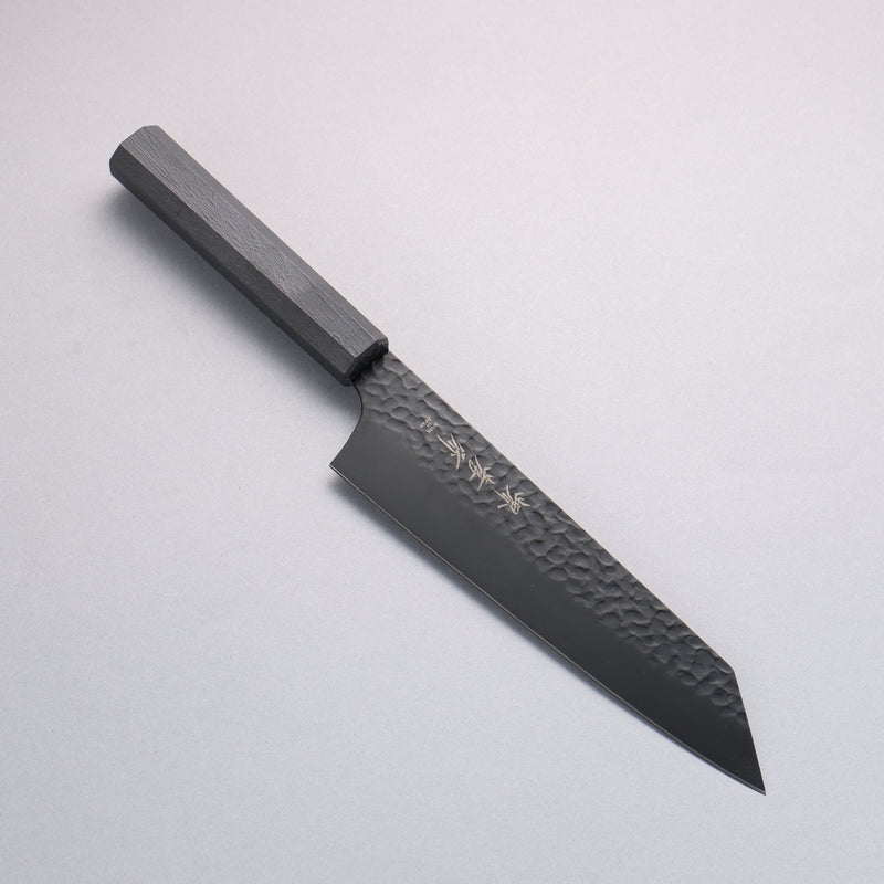 Sakai Takayuki Kurokage VG10 Martelé Revêtement en téflon Kirituke Gyuto 190mm Laqué noir Manipuler - japanny-FR