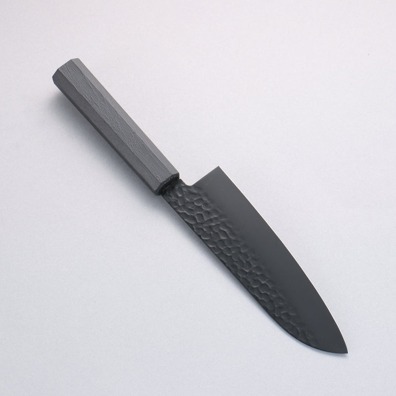 Sakai Takayuki Kurokage VG10 Martelé Revêtement en téflon Santoku 170mm Laqué noir Manipuler - japanny-FR