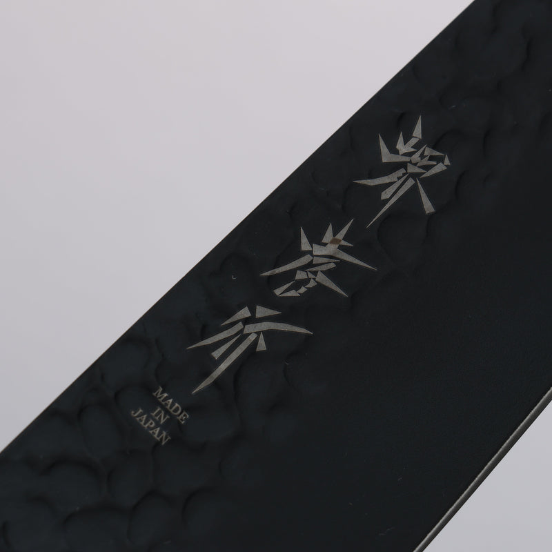 Sakai Takayuki Kurokage VG10 Martelé Revêtement en téflon Kiritsuke Santoku 160mm Laqué noir Manipuler - japanny-FR