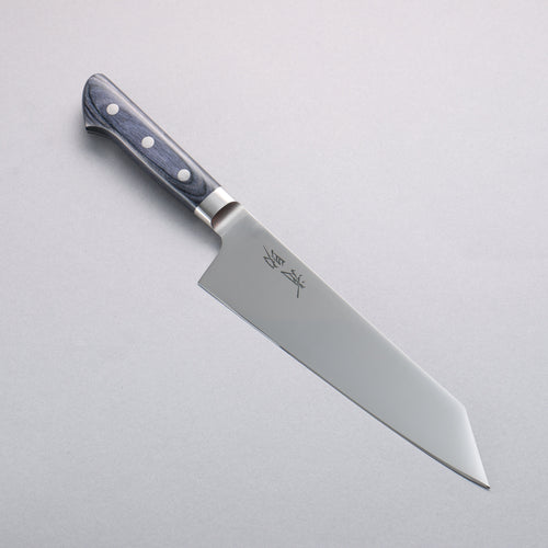 Seisuke Seiten Molybdene Kiritsuke Santoku 195mm Manipuler bleu marine de pakka noir - japanny-FR