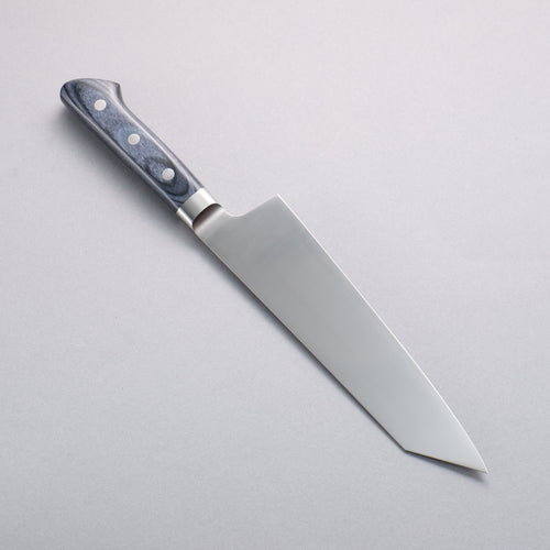 Seisuke Seiten Molybdene Kiritsuke Santoku 195mm Manipuler bleu marine de pakka noir - japanny-FR