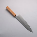 Seisuke Acier argenté NO.3 Migaki Polish Terminé Gyuto 210mm Manipuler Chêne blanc - japanny-FR