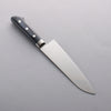 Seisuke Seiten Molybdene Santoku 180mm Manipuler bleu marine de pakka noir - japanny-FR