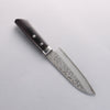 Seisuke VG10 Damas Petit Santoku 135mm Bois de pakka noir Manipuler - japanny-FR