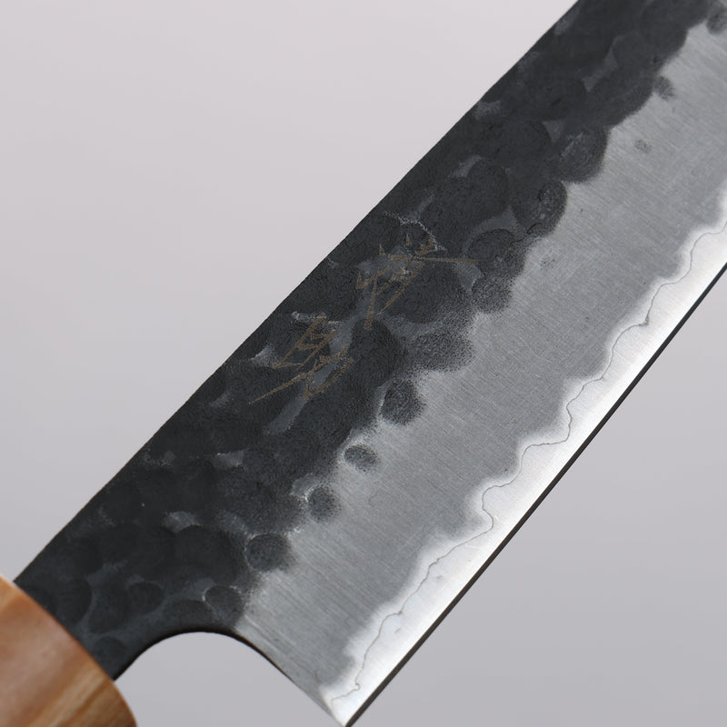 Seisuke Shitan Super Bleu Martelé Kurouchi Petite-utilité 135mm Shitan Manipuler - japanny-FR