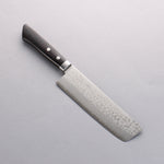 Seisuke VG10 Damas Nakiri 165mm Bois de pakka noir Manipuler - japanny-FR