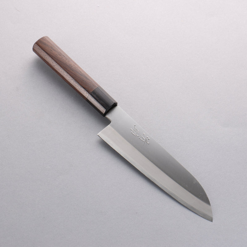 Seisuke Super Bleu Kasumitogi Santoku 165mm Shitan Manipuler - japanny-FR