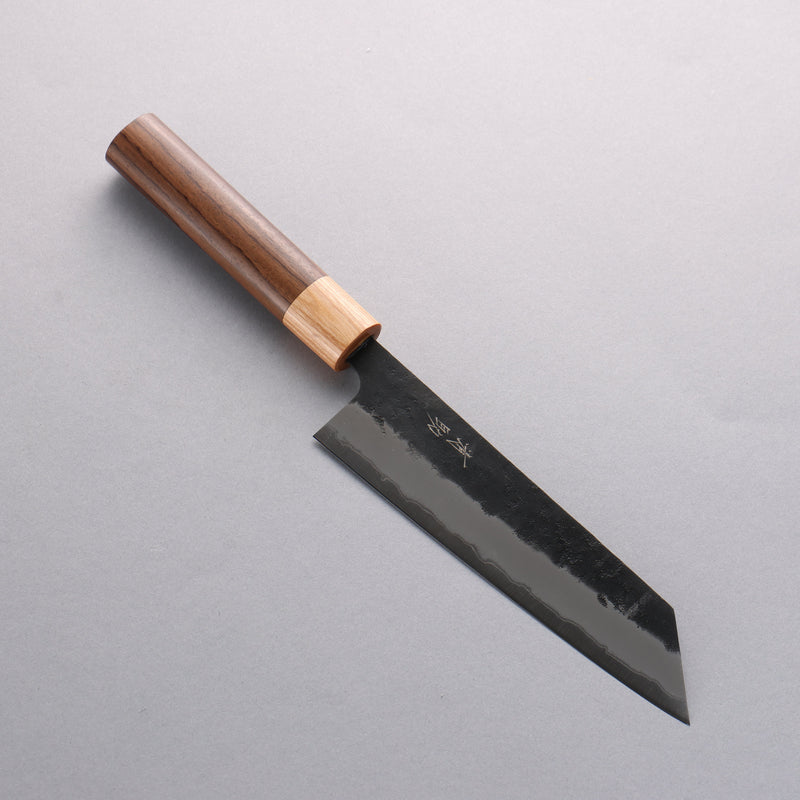 Seisuke Super Bleu Nashiji Noir Bunka 170mm Manipuler Palissandre (férule:Bois de Pakka blanc) - japanny-FR