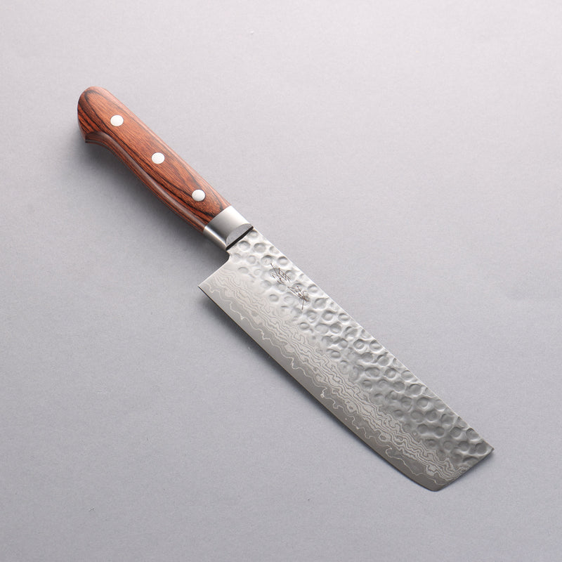 Seisuke VG10 17-Couches Damas Nakiri 165mm Acajou Manipuler - japanny-FR