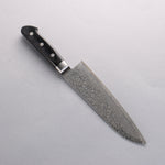 Seisuke Kagami2 AUS10 Finition miroir Damas Santoku 180mm Bois de pakka noir Manipuler - japanny-FR