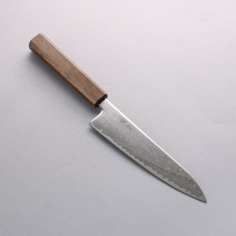 Seisuke VG10 Finition miroir Damas Gyuto 180mm Manipuler Chêne - japanny-FR