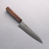 Seisuke Acier Inoxydable 440C Damaacus martelé Gyuto 180mm Manipuler Chêne - japanny-FR