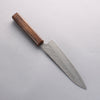 Seisuke Acier Inoxydable 440C Damaacus martelé Gyuto 180mm Manipuler Chêne - japanny-FR