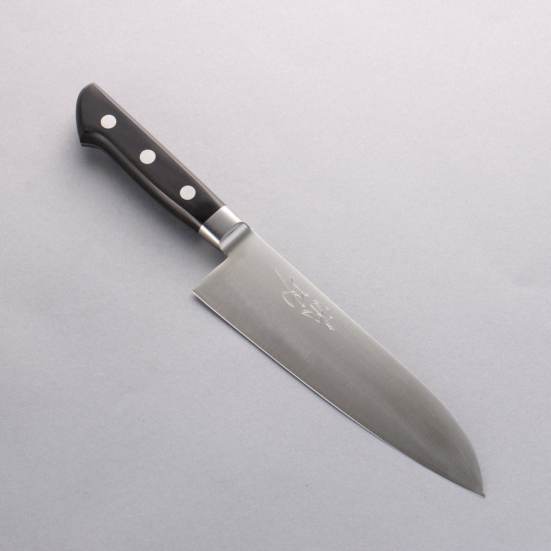 Seisuke VG1 Santoku 180mm Manipuler Bois de pakka noir - japanny-FR