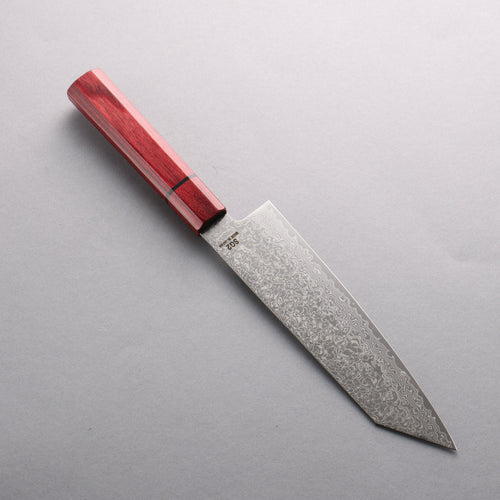 Higuchi SG2 Damas Kiritsuke Santoku 180mm Manipuler Bois de pakka rouge - japanny-FR