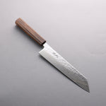 Seisuke Acier Inoxydable 440C Damaacus martelé Migaki Terminé Kirituke Gyuto 210mm Manipuler Chêne - japanny-FR