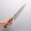 Seisuke SLD Migaki Polish Terminé Gyuto 210mm Bois de Pakka marron Manipuler - japanny-FR