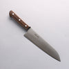 Seisuke SLD Migaki Polish Terminé Santoku 180mm Manipuler Bois de Pakka marron - japanny-FR