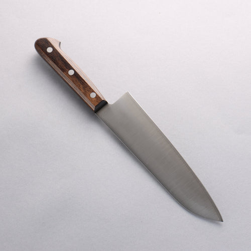 Seisuke SLD Migaki Polish Terminé Santoku 180mm Manipuler Bois de Pakka marron - japanny-FR