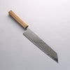 Seisuke Nami AUS10 Mirrored Finish Damascus Kiritsuke 240mm Oak Handle - japanny-FR