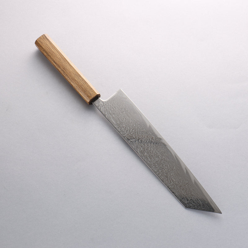 Seisuke Nami AUS10 Mirrored Finish Damascus Kiritsuke 240mm Oak Handle - japanny-FR