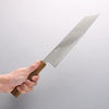 Seisuke Nami AUS10 Mirrored Finish Damascus Kiritsuke 240mm Oak Handle - japanny-FR