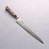 Seisuke VG10 33-Couches Finition miroir Damas Sujihiki 240mm Bois de Pakka marron Manipuler - japanny-FR