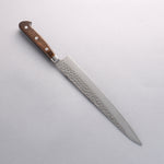 Seisuke AUSB Martelé Sujihiki 240mm Bois de Pakka marron Manipuler - japanny-FR