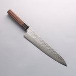 Seisuke AUS10 45 Couche de Damas Gyuto 240mm Shitan Manipuler - japanny-FR