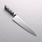 Seisuke Seiten Molybdene Gyuto 210mm Manipuler bleu marine de pakka noir - japanny-FR