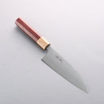 Seisuke Acier Inoxydable 440C Santoku 165mm Manipuler bois de coeur violet (férule: Chêne) - japanny-FR