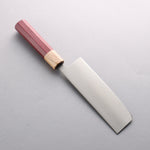 Seisuke Acier Inoxydable 440C Nakiri 165mm Manipuler bois de coeur violet (férule: Chêne) - japanny-FR