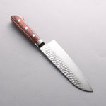 Seisuke VG10 33-Couches Damaacus martelé Santoku 170mm Manipuler Acajou - japanny-FR