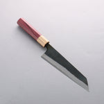 Seisuke Super Bleu Finition noire Bunka 180mm Manipuler bois de coeur violet (férule: Chêne) - japanny-FR