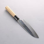 Choyo Acier Bleu No.1 Finition en miroir Santoku 180mm Manipuler - japanny-FR