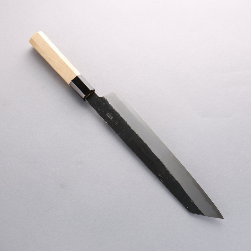 Kikuzuki Acier Blanc No.2 Finition noire Kirituke Gyuto 270mm Magnolia Manipuler - japanny-FR