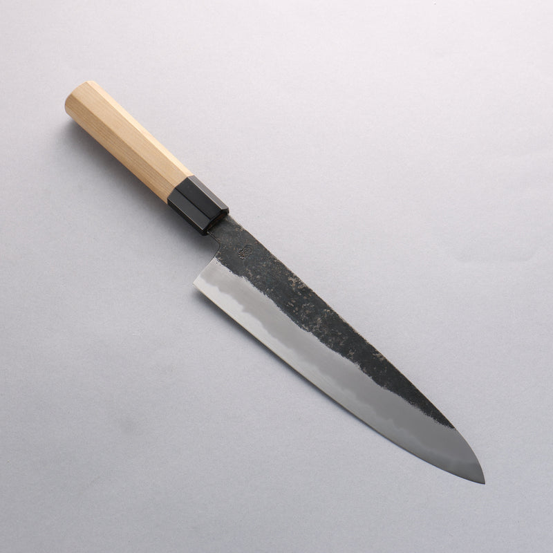 Kikuzuki Acier Blanc No.2 Finition noire Gyuto 240mm Magnolia Manipuler - japanny-FR