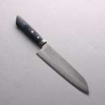 Kunihira VG1 Migaki Terminé Gyuto 180mm Manipuler bleu marine de pakka noir - japanny-FR