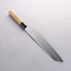 Kikuzuki Acier Blanc No.2 Kasumitogi Kirituke Gyuto 270mm Magnolia Manipuler - japanny-FR