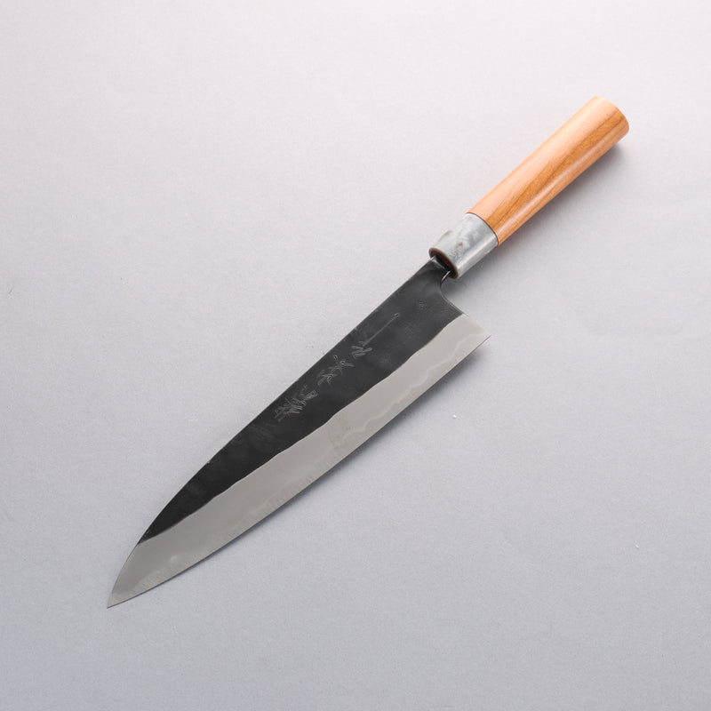 Nao Yamamoto Acier Blanc No.2 Kurouchi Gyuto 240mm Manipuler Fleurs de cerisier - japanny-FR