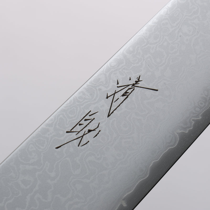 Seisuke VG10 Damas Kiritsuke Sujihiki 240mm Manipuler Noix - japanny-FR