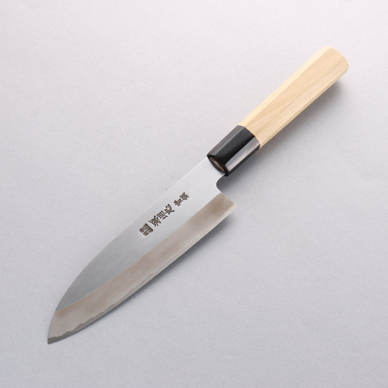 Minamoto Akitada Acier Bleu No.2 Kasumitogi Santoku 180mm Manipuler Magnolia - japanny-FR