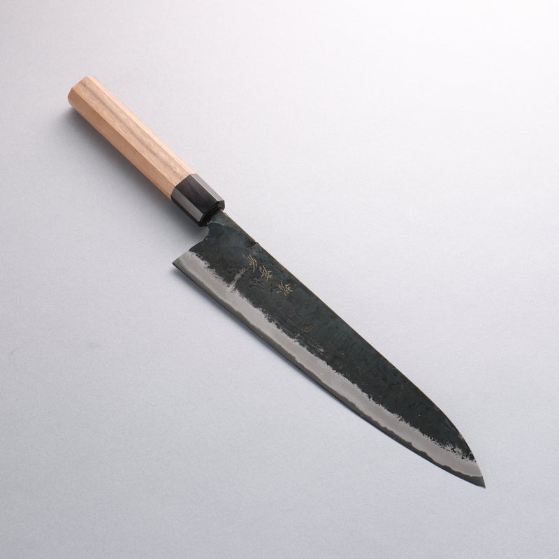 Sakai Takayuki Acier Bleu No.2 Kurouchi Gyuto 240mm Noix Manipuler - japanny-FR