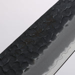 Sakai Takayuki Super Bleu Martelé Finition noire Kengata Santoku 160mm - japanny-FR