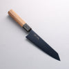 Seisuke Acier SK-85 Ion plating Kiritsuke Santoku 180mm Teck (virole : Plastique noire) Manipuler - japanny-FR